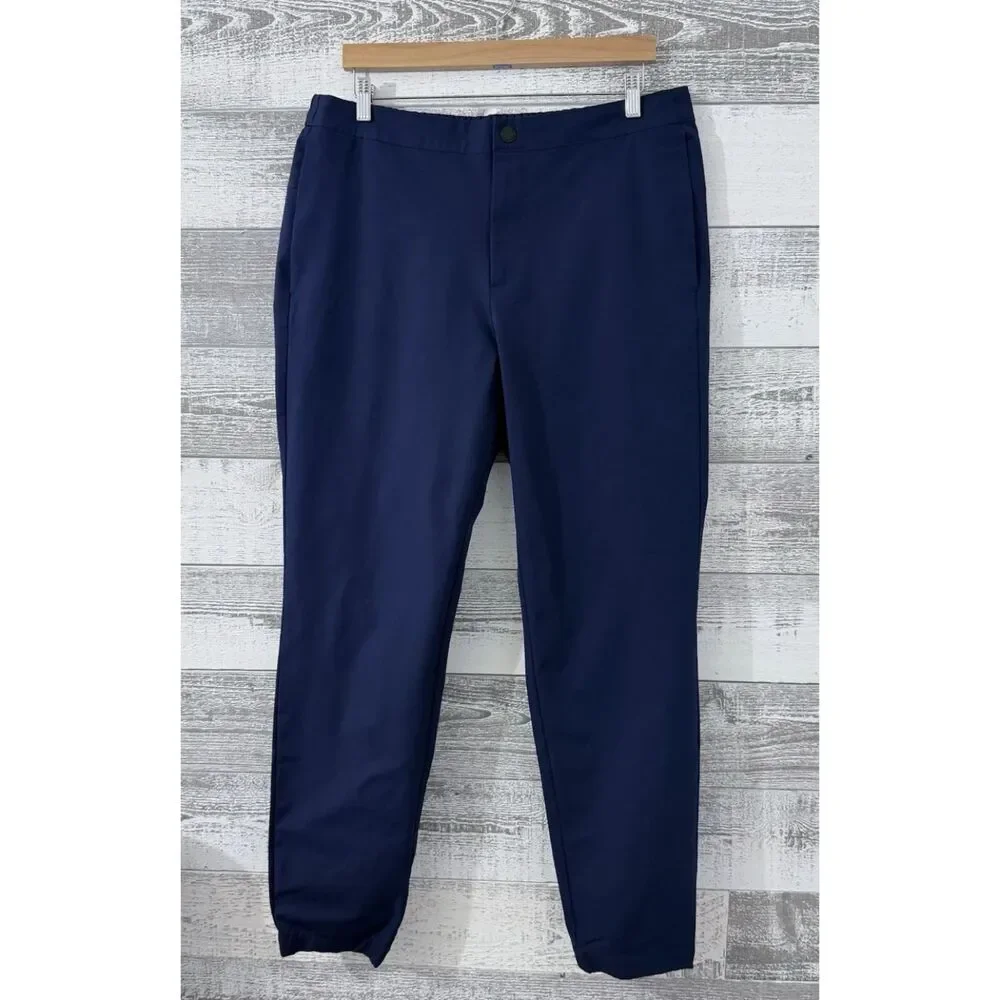Banana Republic Men 36X31 Navy Straight Leg Chino Pants Lightweight